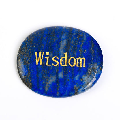 Engraved Words Crystal Worry Stone