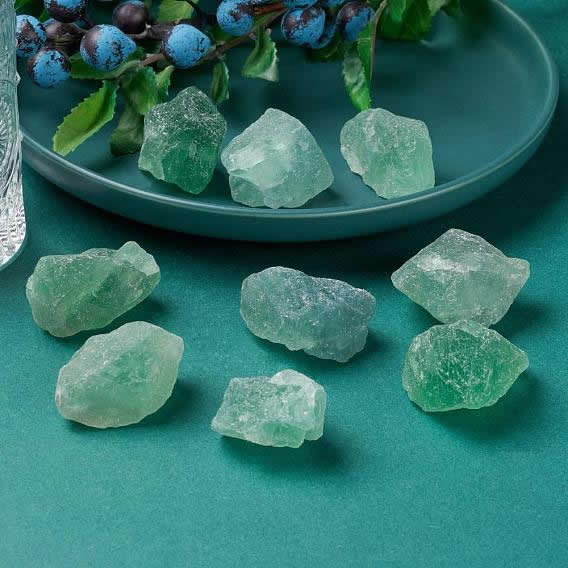 Green Fluorite Crystal